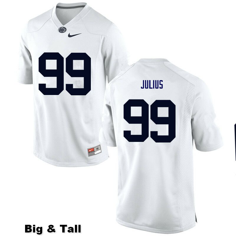 NCAA Nike Men's Penn State Nittany Lions Joey Julius #99 College Football Authentic Big & Tall White Stitched Jersey KXI8598JL